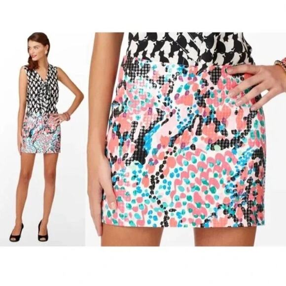 Lilly Pulitzer Dresses & Skirts - LILLY PULITZER Sequin Mini Skirt - Tate Cameo White Sweet Nothing - Size 0
